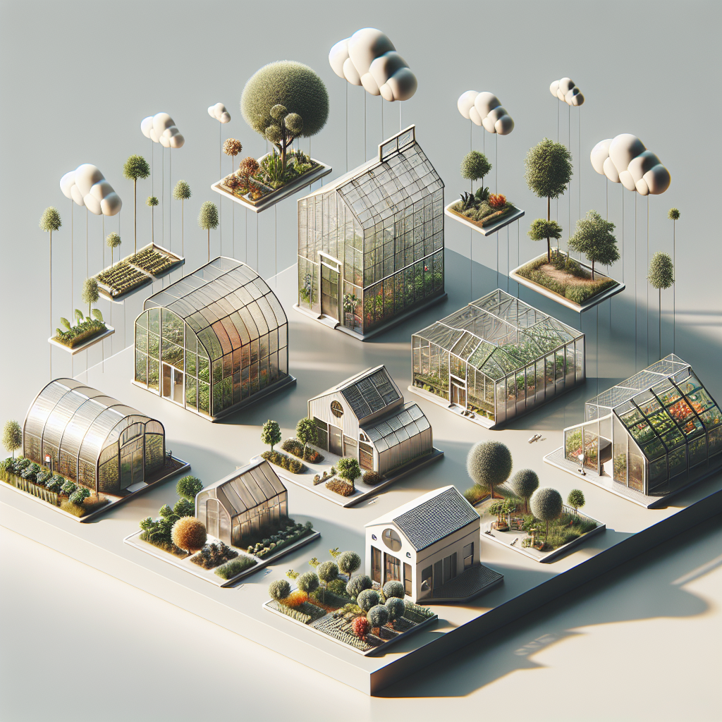 Gewächshaus-Typen