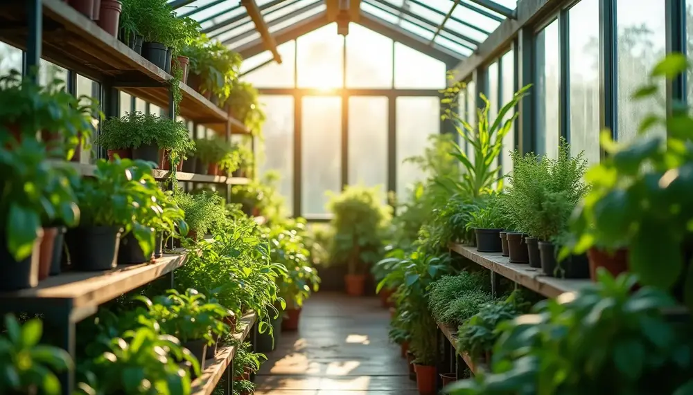 So gestalten Sie Ihr gewächshaus glas innen optimal für Pflanzenwachstum